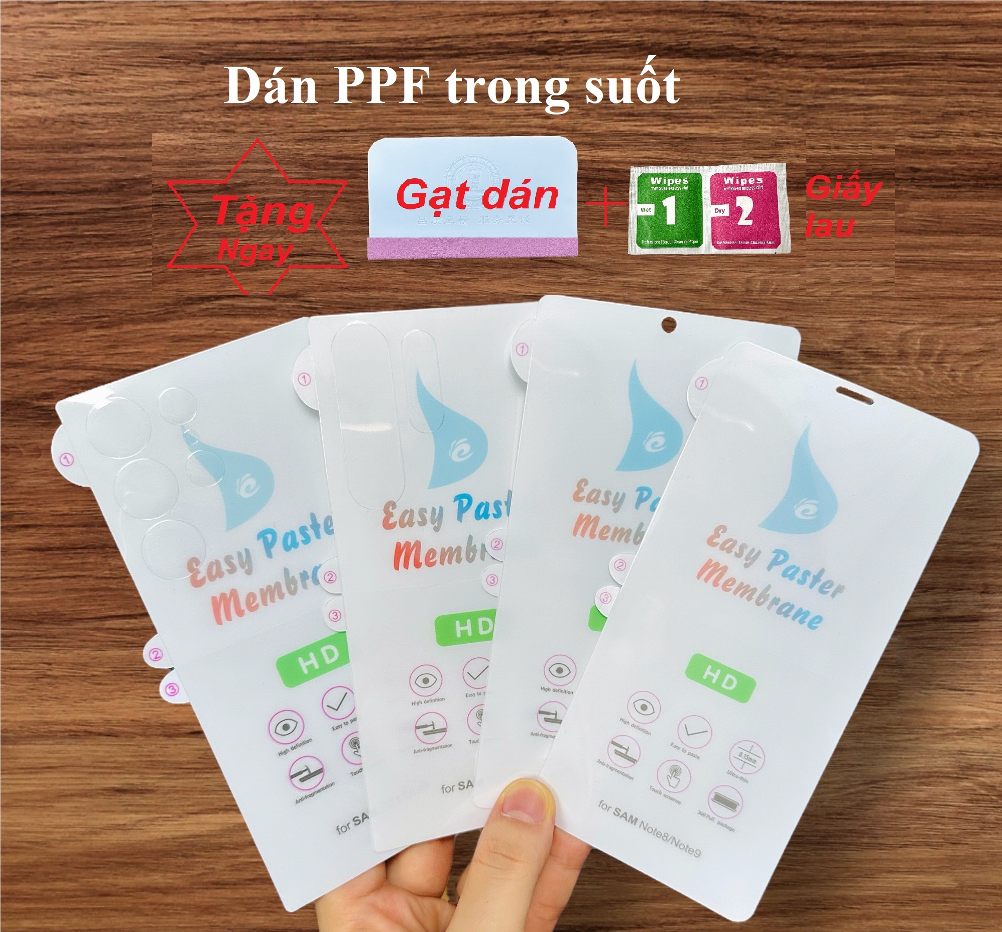 (Tặng Gạt)Dán PPF Samsung Trong mặt Trước/ Sau S8/S9/S10/S20/S21/S22/S23/S24/S25/Fe/Ultra/Note/8/9/10/20/Ultra/+/plus – ảnh mô tả chi tiết 1