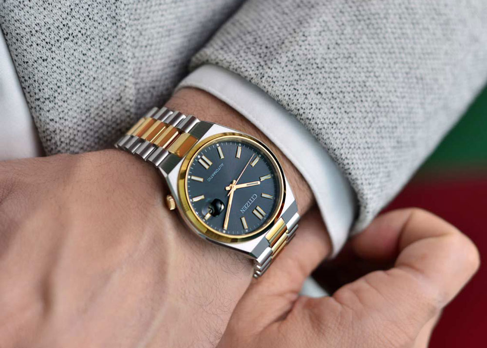 Mô tả Đồng Hồ Nam Citizen Tsuyosa Automatic Dây Thép Không Gỉ NJ0154-80H - Mặt Đen (Sapphire) - 1