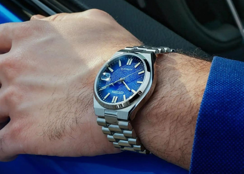 Mô tả Đồng Hồ Nam Citizen Tsuyosa Automatic Dây Thép Không Gỉ NJ0151-88L - Mặt Xanh (Sapphire) - 2