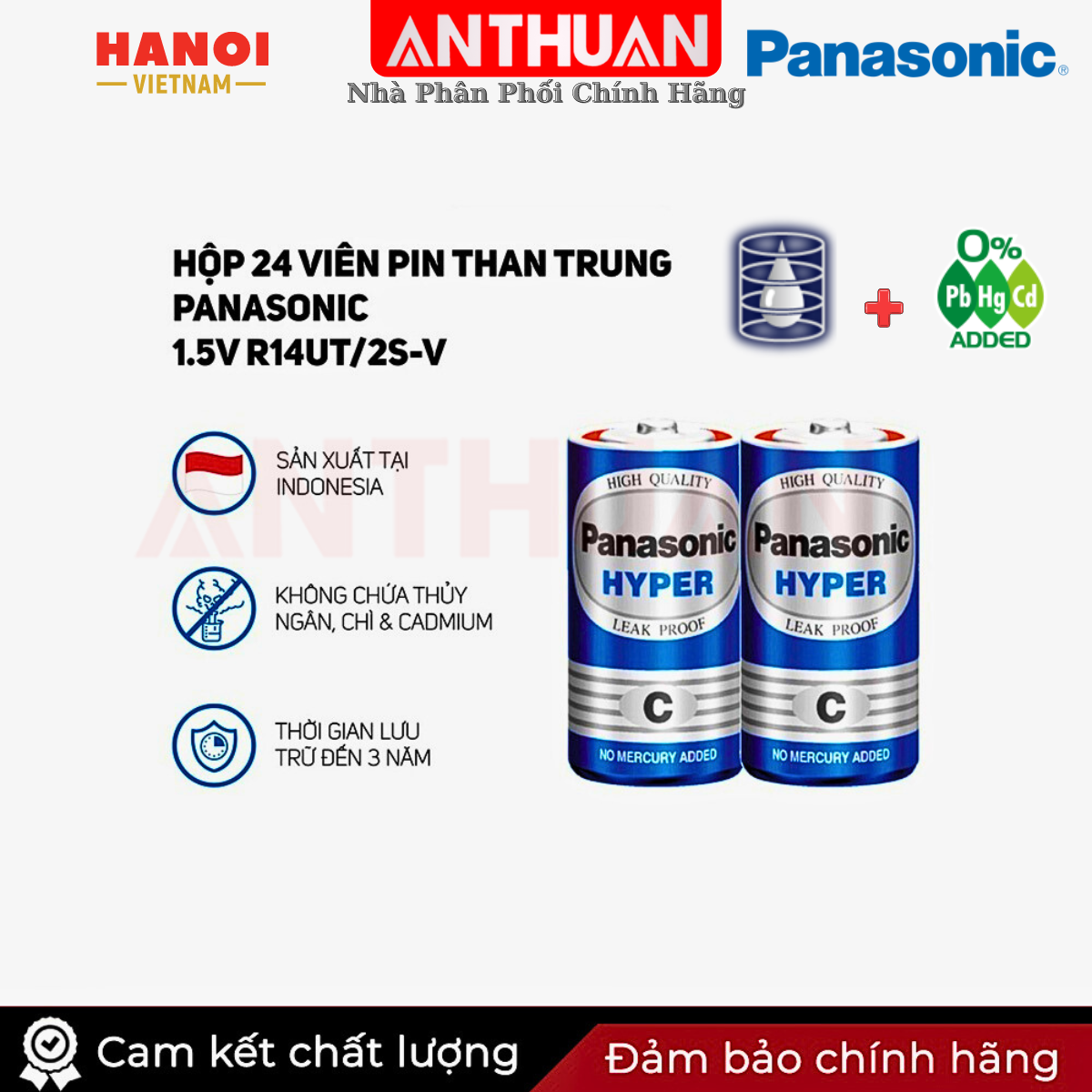 Pin Trung R14UT Panasonic Size C R14/R14P Pin Chất Lượng Cao cho Đài FM ...
