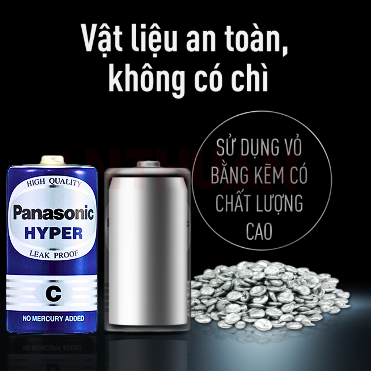 Pin Trung R14UT Panasonic Size C R14/R14P Pin Chất Lượng Cao cho Đài FM ...