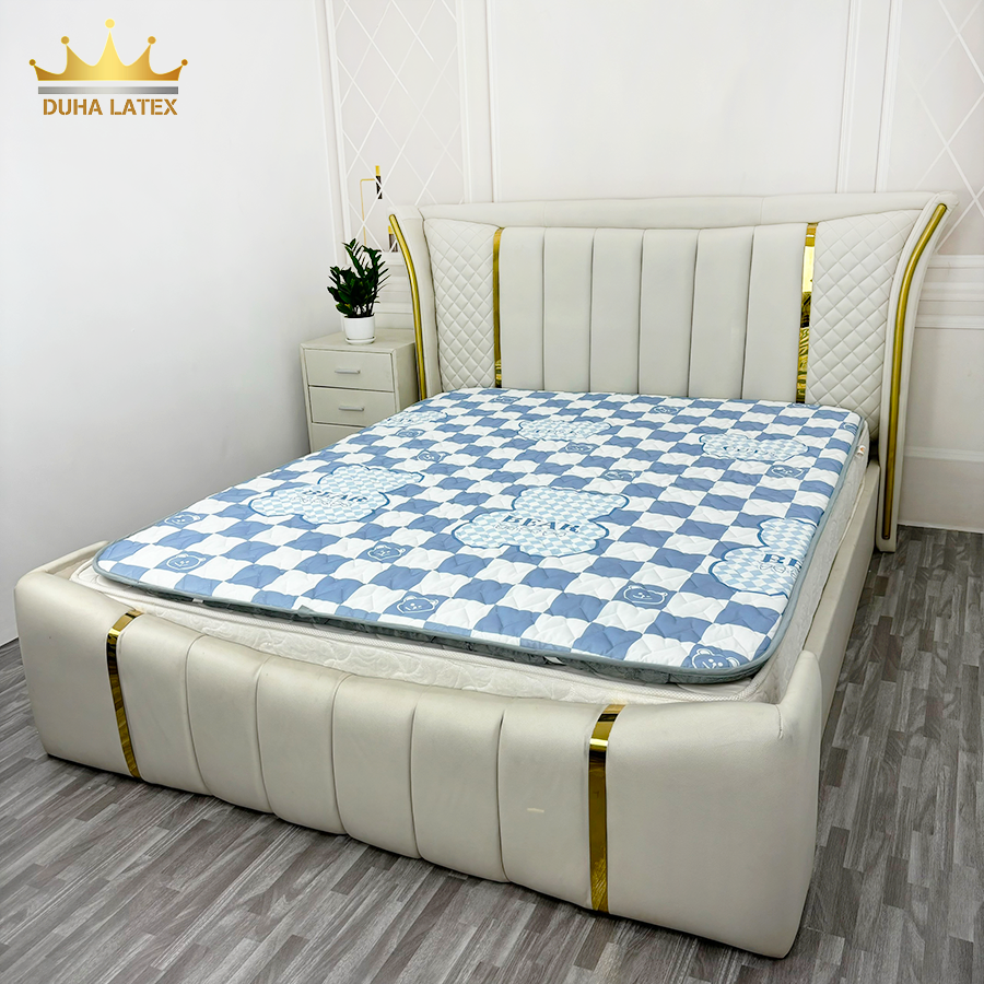 Topper nệm Kingfoam, Topper trải sàn điều hòa Kingcool vải tencel nằm ...