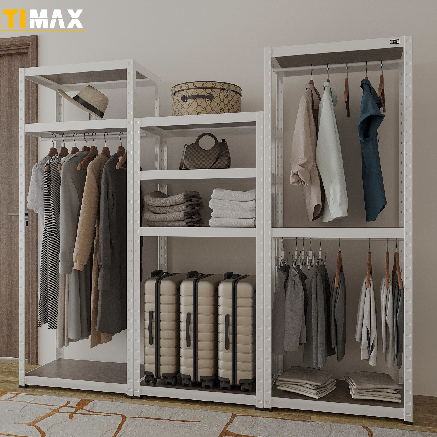 Kệ treo quần áo đa năng TIMAX thiết kế hiện đại sang trọng tự do sáng tạo  thiết kế tháo lắp dễ dàng | Shopee Việt Nam