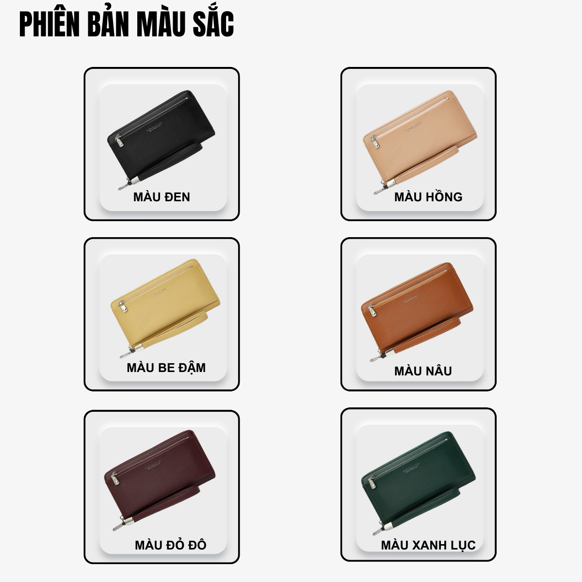 Ví FOREVER YOUNG PL100 nhiều màu sắc