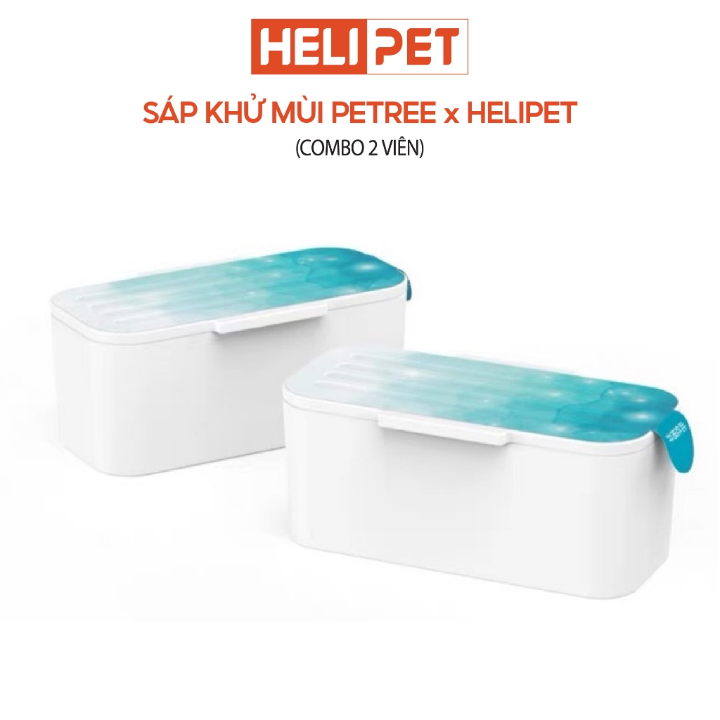 Mô tả COMBO 2 Cục Khử Mùi Máy Dọn Vệ Sinh Cho Mèo Petree x HeLiPet Chính Hãng - 1