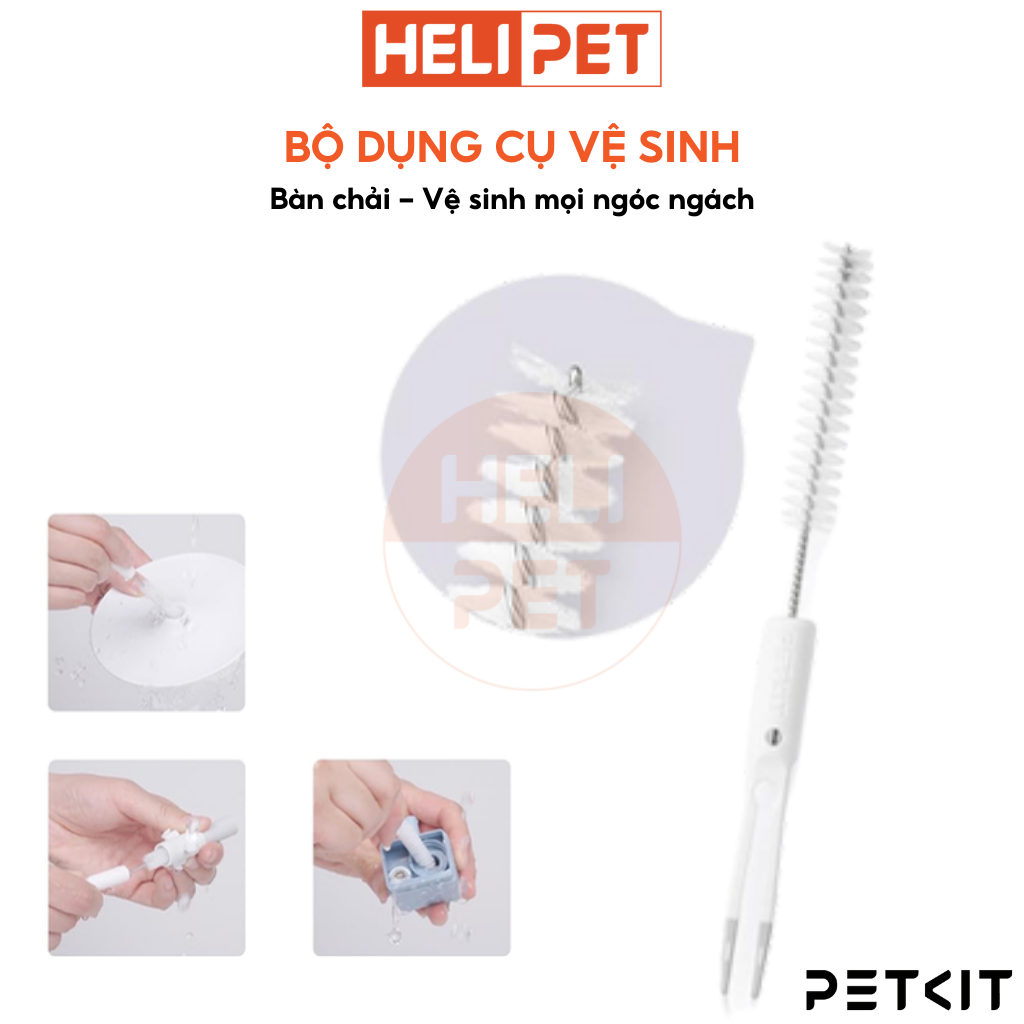Mô tả Bộ dụng cụng vệ sinh máy lọc nước PETKIT Cleaning Kit 2in1 đa năng - 3