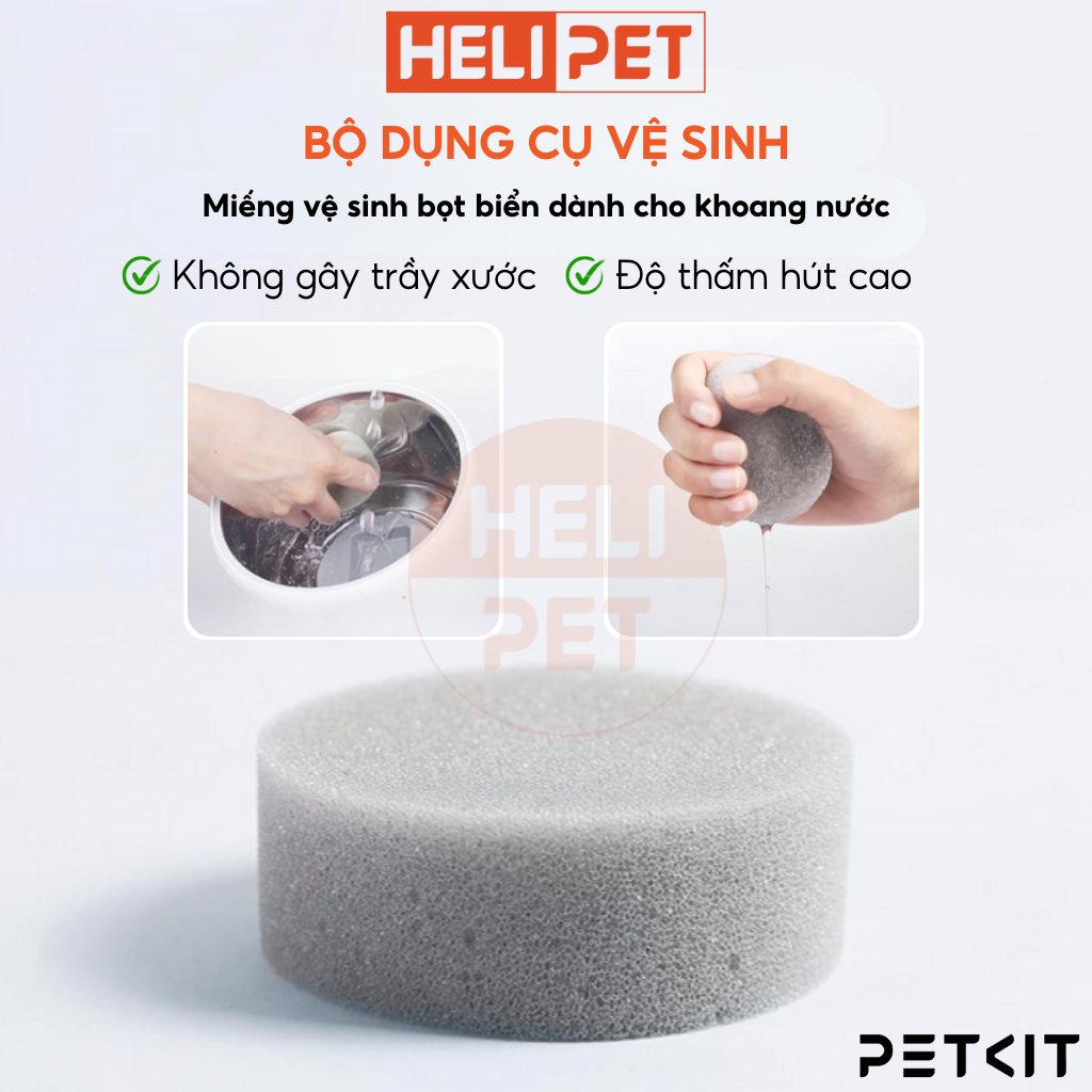 Mô tả Bộ dụng cụng vệ sinh máy lọc nước PETKIT Cleaning Kit 2in1 đa năng - 5