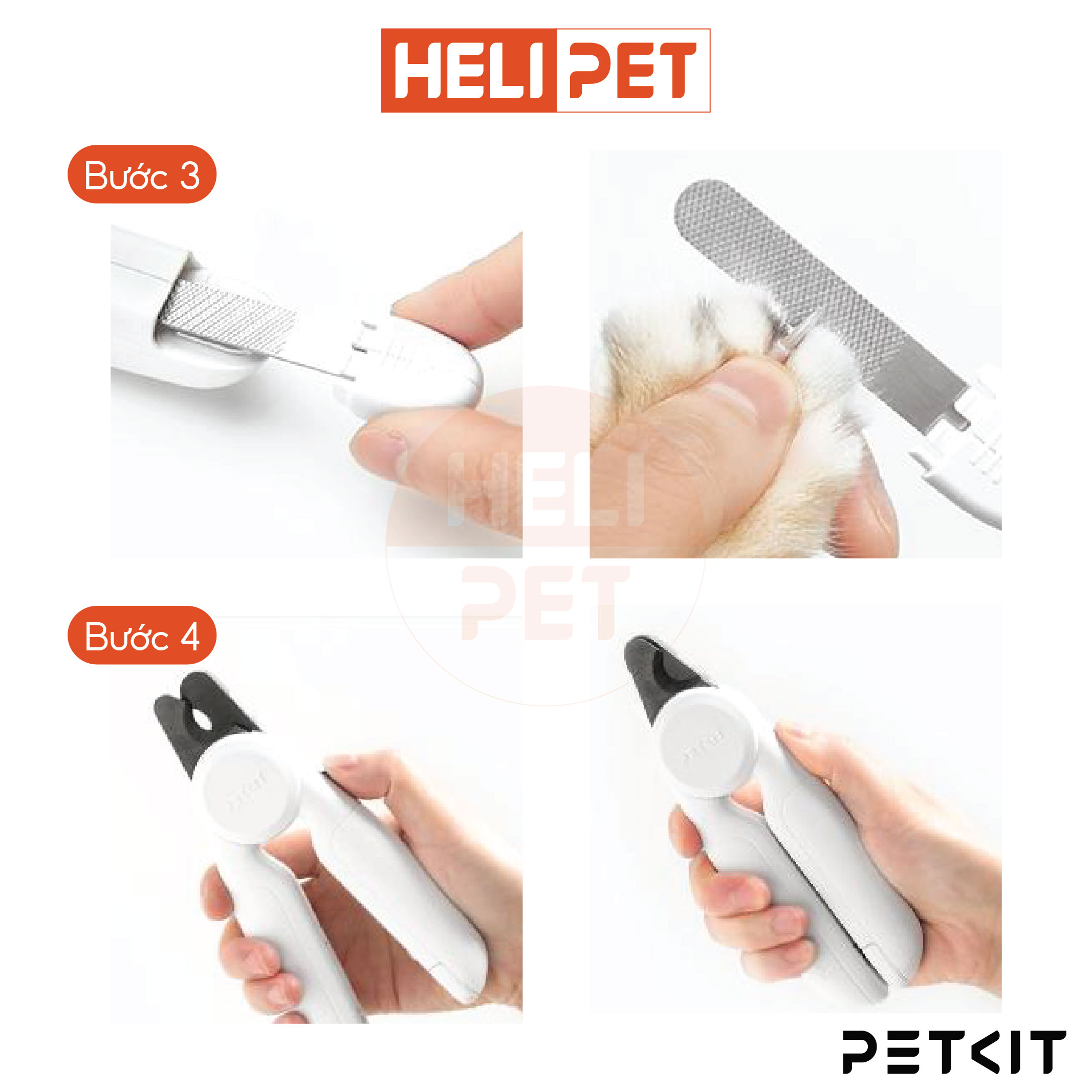 Mô tả Kìm Cắt, Bấm Móng Chó Mèo Có Đèn Led PETKIT Pro - HeLiPet - 2