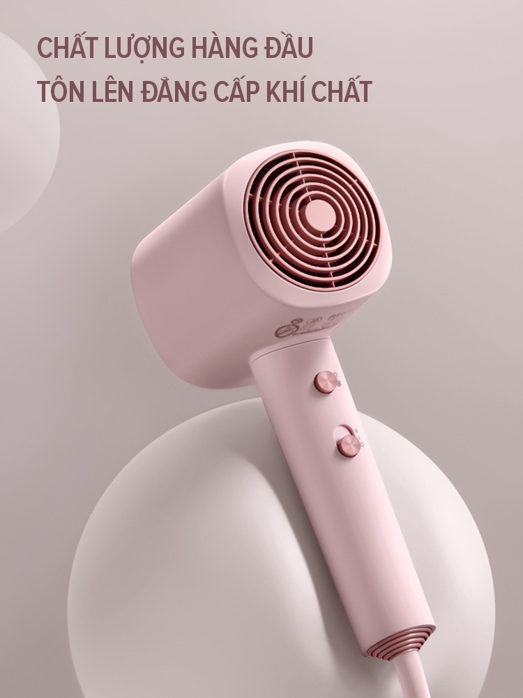 Mô tả Máy Sấy Tóc Ion Âm Flyco FH1630VN Công Suất Lớn 1600W Sấy Nóng và Mát Bảo Vệ Tóc - Chính Hãng - 4