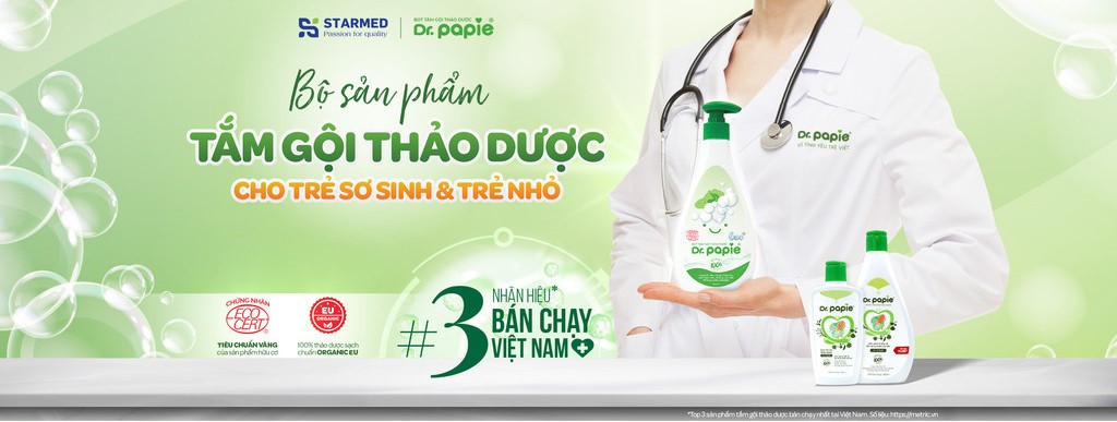 Mô tả Sữa Tắm Thảo Dược Dr.Papie Tạo Bọt, Chiết Xuất Trà Shan Tuyết, Giảm Mẩn Ngứa, Rôm Sảy, Làm Sạch, Mát Da Bé 300ml - 2