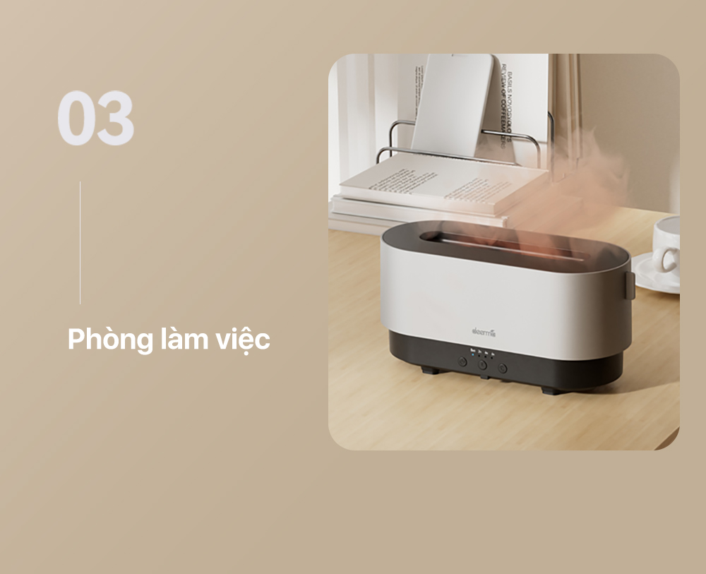 Mô tả Máy khuếch tán tinh dầu Deerma PX310W thiết kế 3 trong 1 với hiệu ứng đèn mô phỏng thông minh - Bảo hành 12 tháng - 10