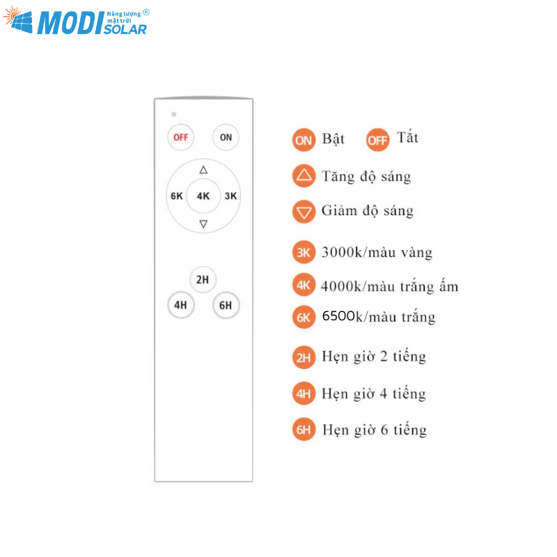Mô tả Đèn Treo Thả Năng Lượng Mặt Trời MODI SOLAR, Đèn UFO Năng Lượng Mặt Trời  Độ Sáng Cao - 3