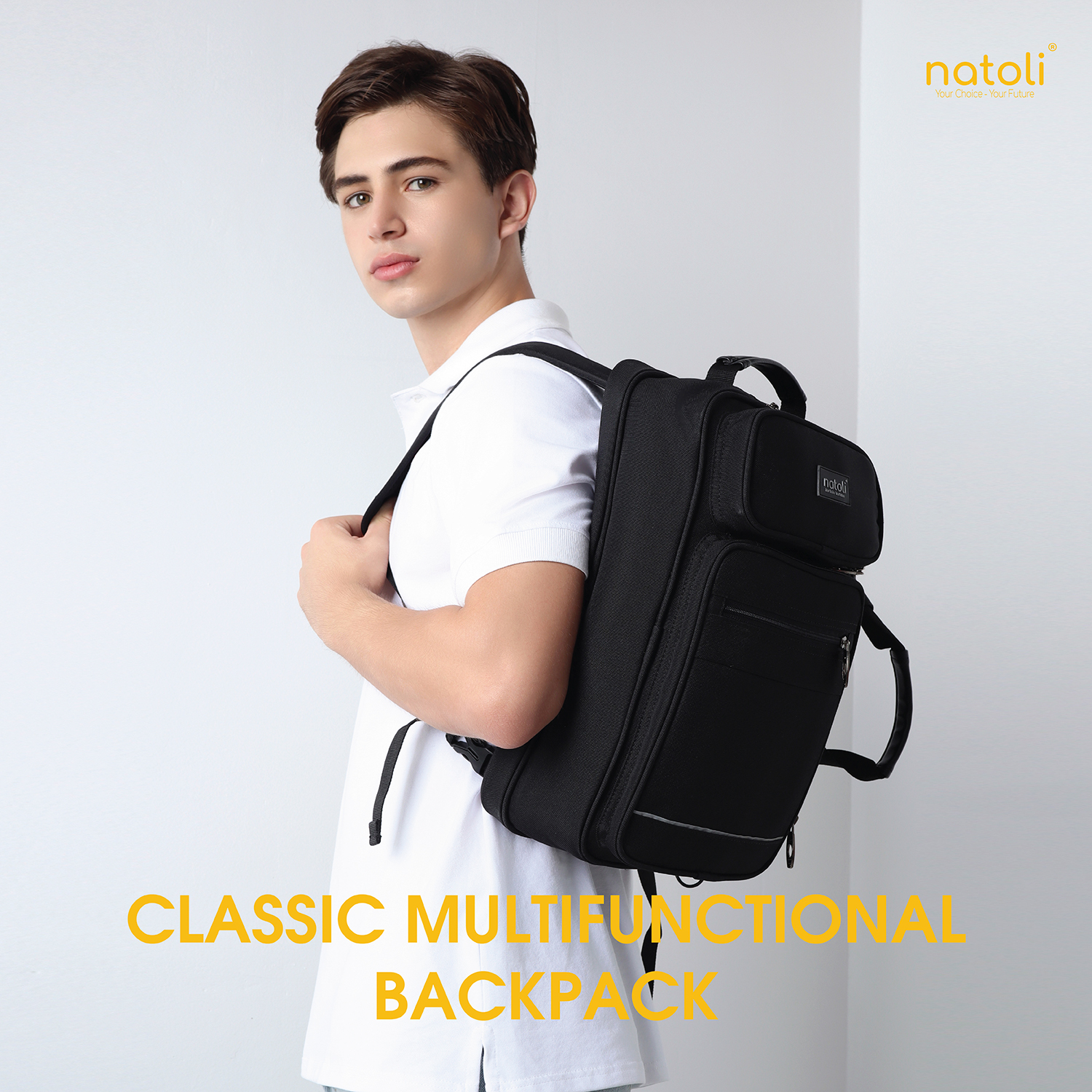 Cặp sách đi học cấp 2 cấp 3 NATOLI B17
