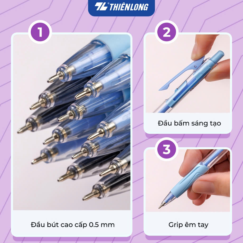 Mô tả Bút gel B - Minimalist Butter Gel Thiên Long GELB-023 - 8