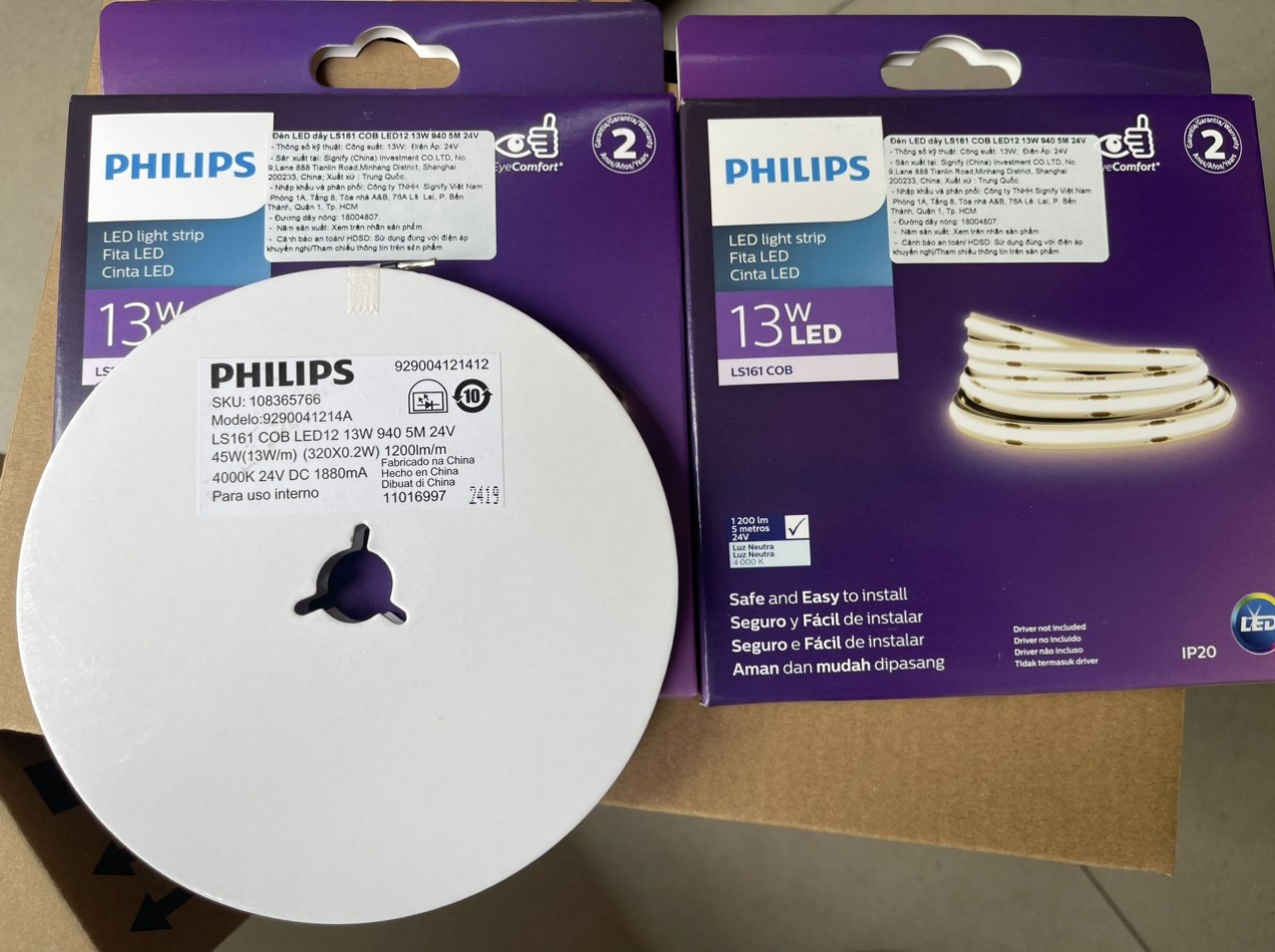 Đèn led dây COB LS161 Philips cao cấp, 13W/M 24V ánh sáng tràn viền ...