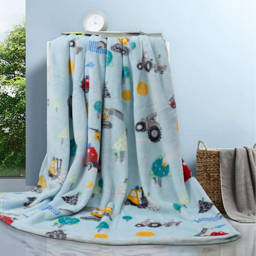 Mô tả Mền tuyết NIN House kích thước 180x200cm in họa tiết nhiều màu sắc - 1