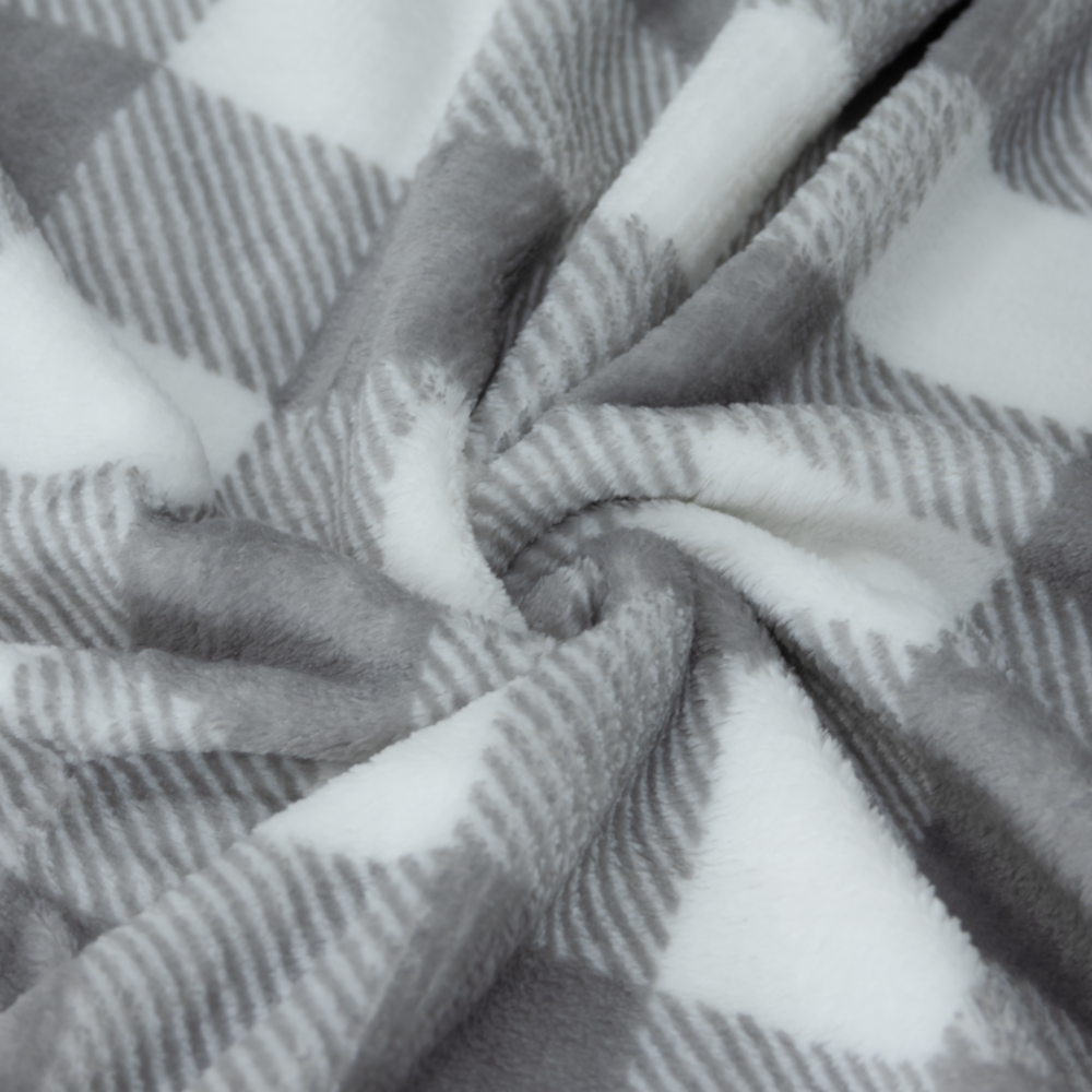 Mô tả Mền tuyết NIN House hoa văn SQUARE STRIPES 1m8x2m sợi microfiber cực ấm, mịn màng fleece blanket văn phòng, xe hơi, sofa - 4
