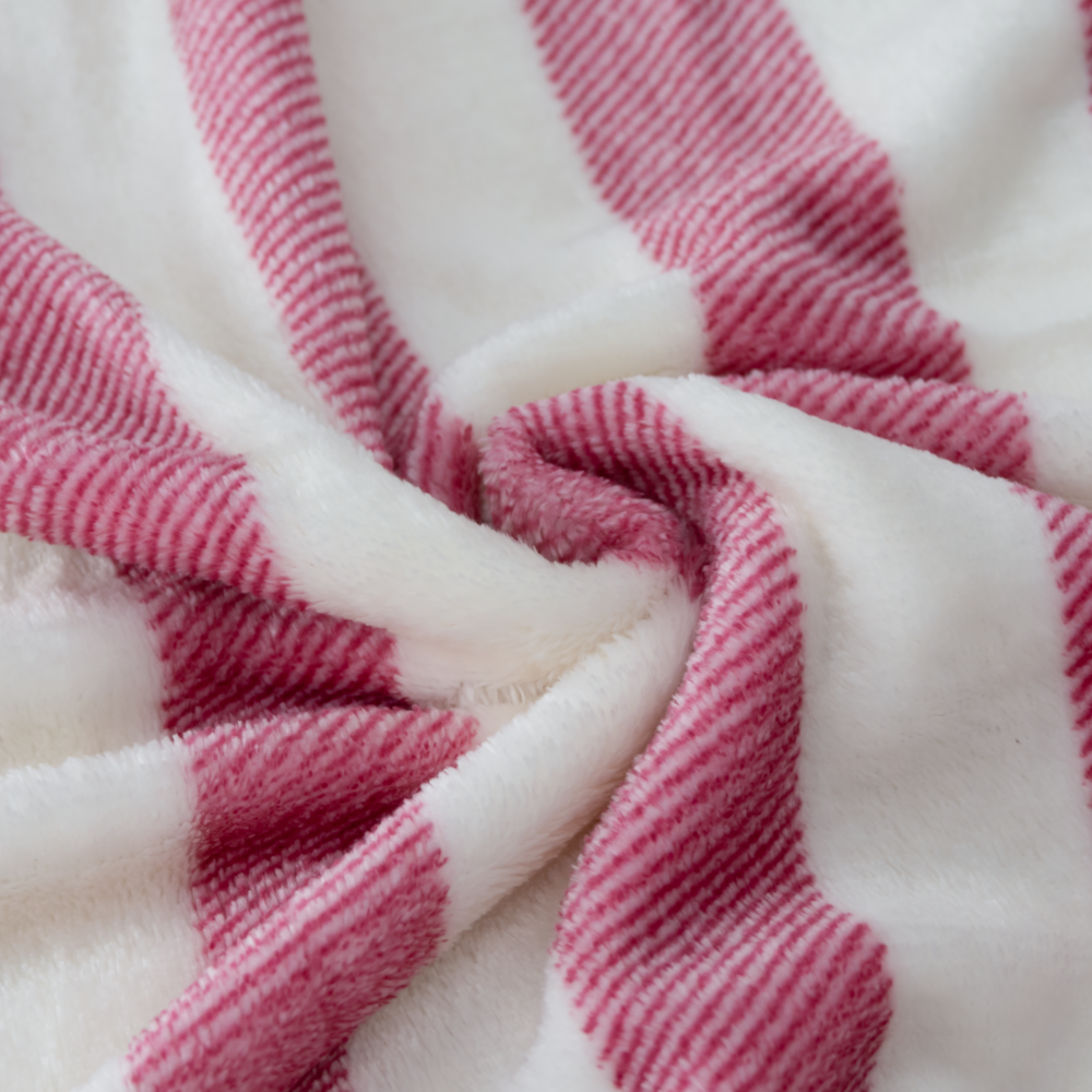 Mền tuyết NIN House PINK STRIPES