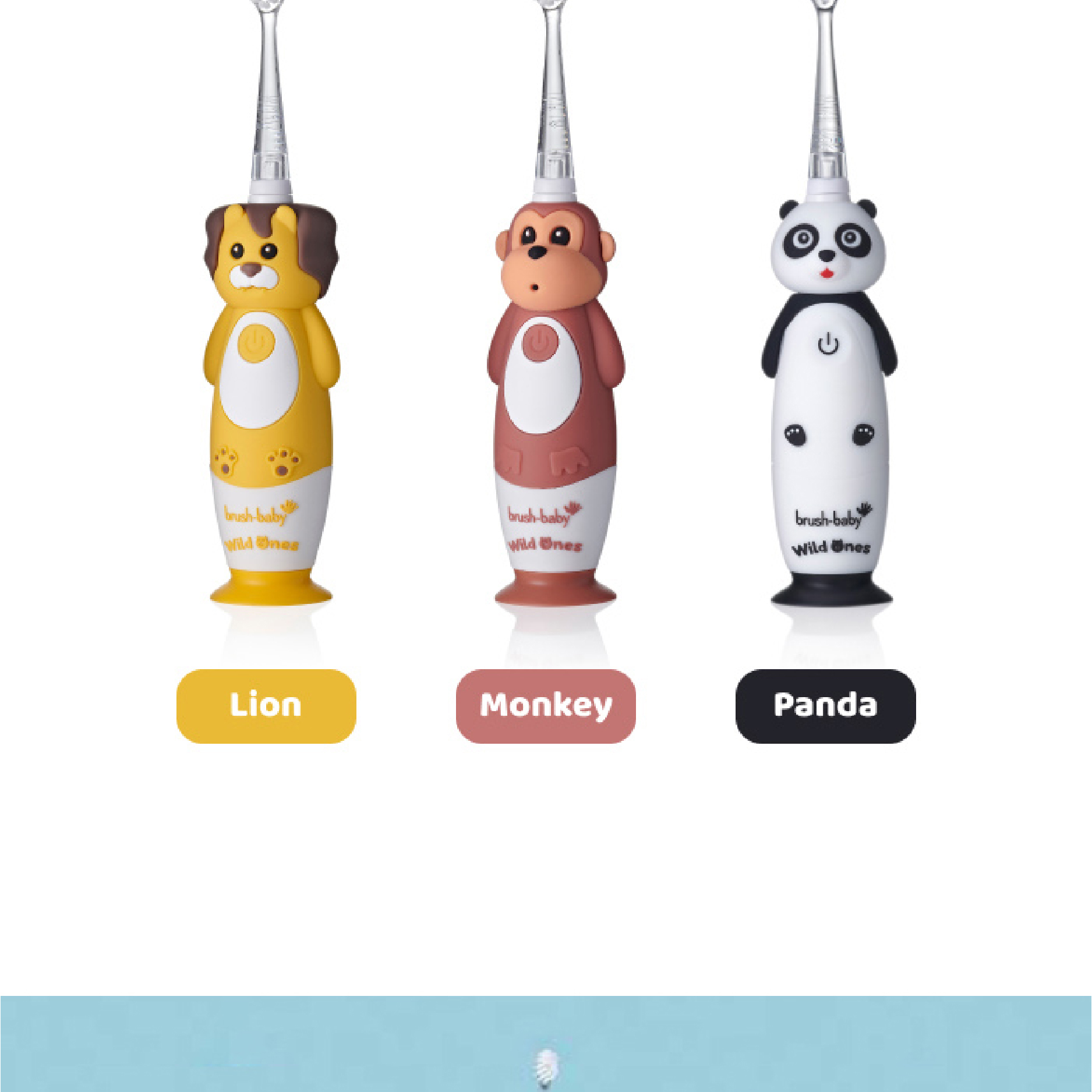 Mô tả Brush-Baby Bàn chải điện sóng âm WildOnes kèm sạc, 2 chế độ làm sạch răng an toàn và hiệu quả cho bé (0 - 10 tuổi) - 8