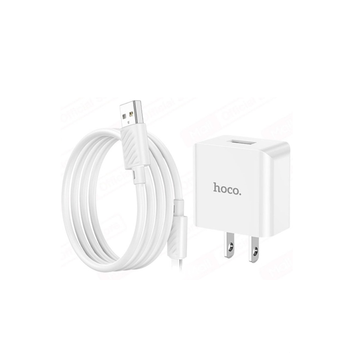 Mô tả Bộ sạc nhanh Hoco C106 PD10.5W 5V/2.1A USB to IP dùng cho ip6/7/8/X/11/12/13/14,dây siêu bền, chân cắm dẹt, dài 1m - 1