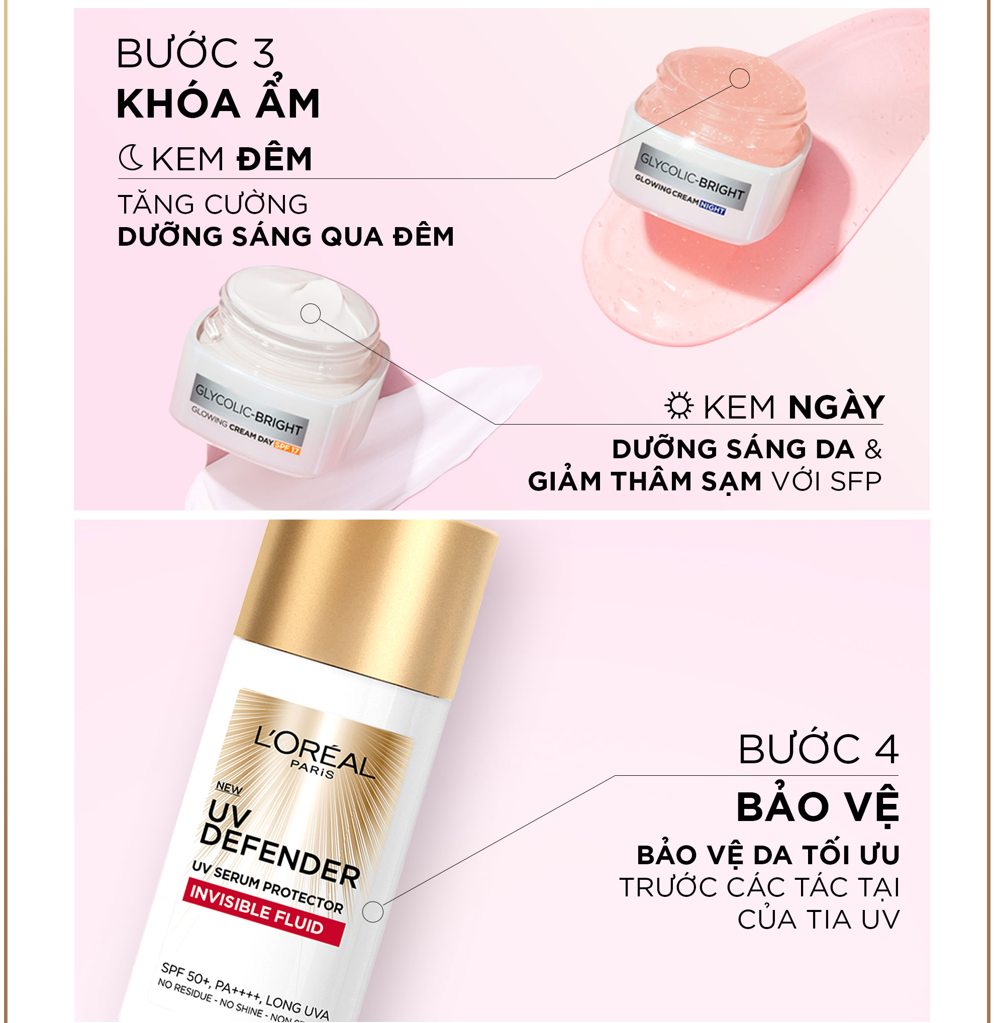 Mô tả Bộ Serum Glycolic Melasyl 8% [Melasyl+Glycolic+Niacinamide] 30ml & Kem dưỡng ngày đêm mờ thâm nám L'Oreal Paris Glycolic - 8