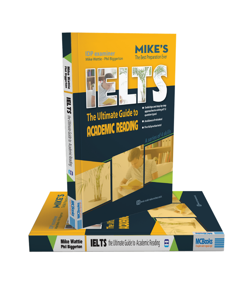 Mô tả Bộ Sách Ielts Mike Gồm 5 Cuốn Trọn Bộ Nghe - Nói - Đọc - Viết - Tác Giả Mike Wattie - MCBooks - 5