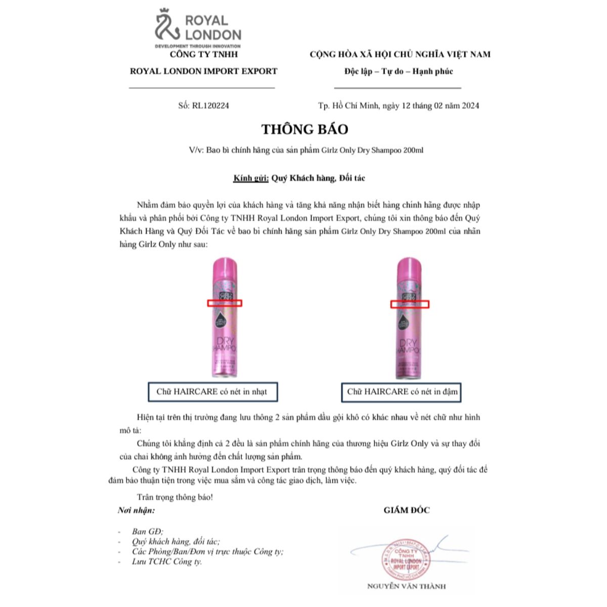 Dầu Gội Khô Girlz Only
