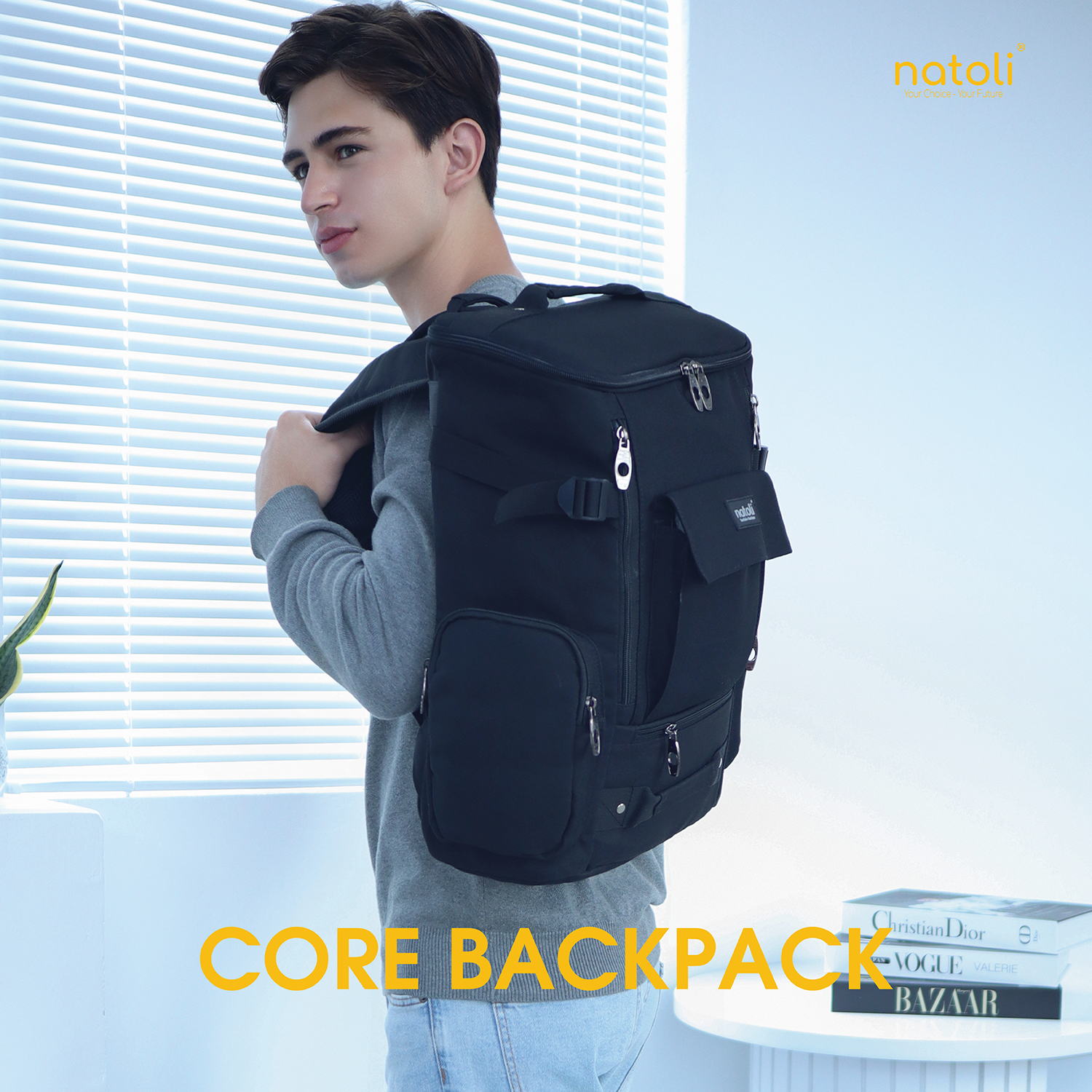 Balo nam NATOLI B9 mặt trước