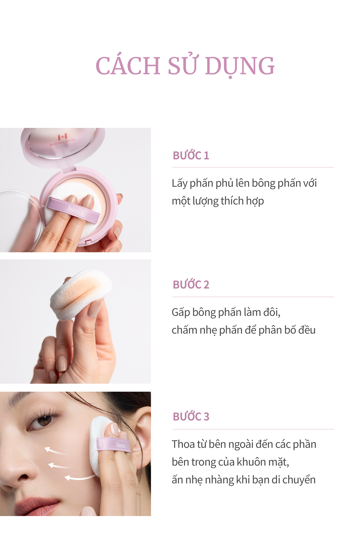 Mô tả Phấn Phủ hince Second Skin Airy Powder 12g - 11