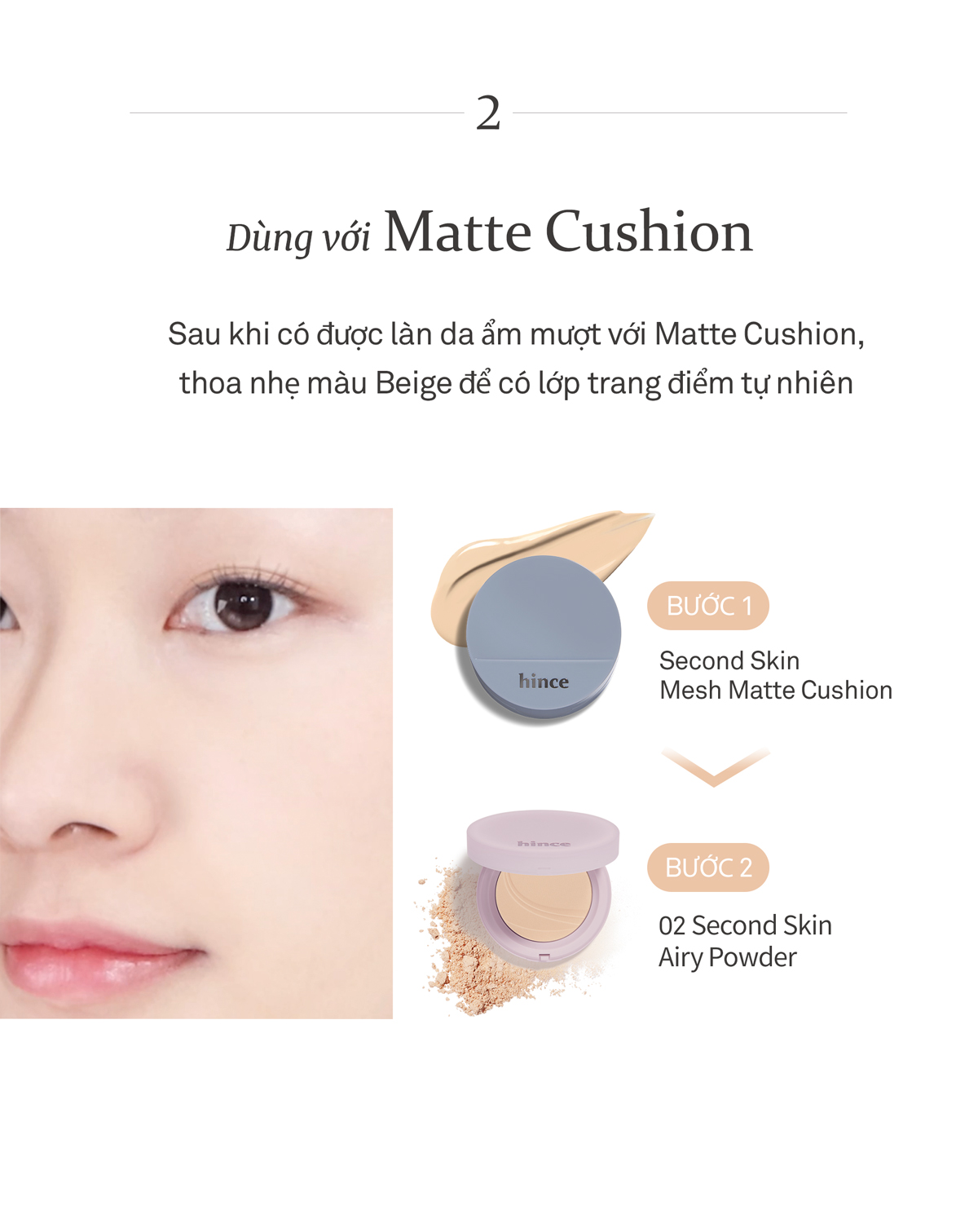 Mô tả Phấn Phủ hince Second Skin Airy Powder 12g - 8