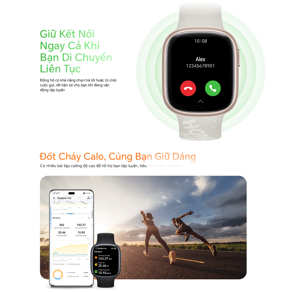 Mô tả Đồng hồ thông minh HONOR Watch 4 | Màn hình 1.75" AMOLED, Pin 14 ngày, Nghe gọi | BH 12 Tháng - 3