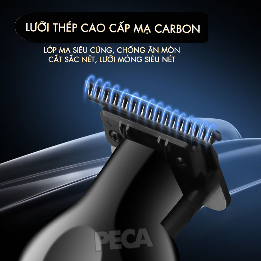Mô tả Tông đơ chấn viền Kemei KM-2299 lưỡi cắt mạ carbon cao cấp công suất 5W - Chính hãng - 5