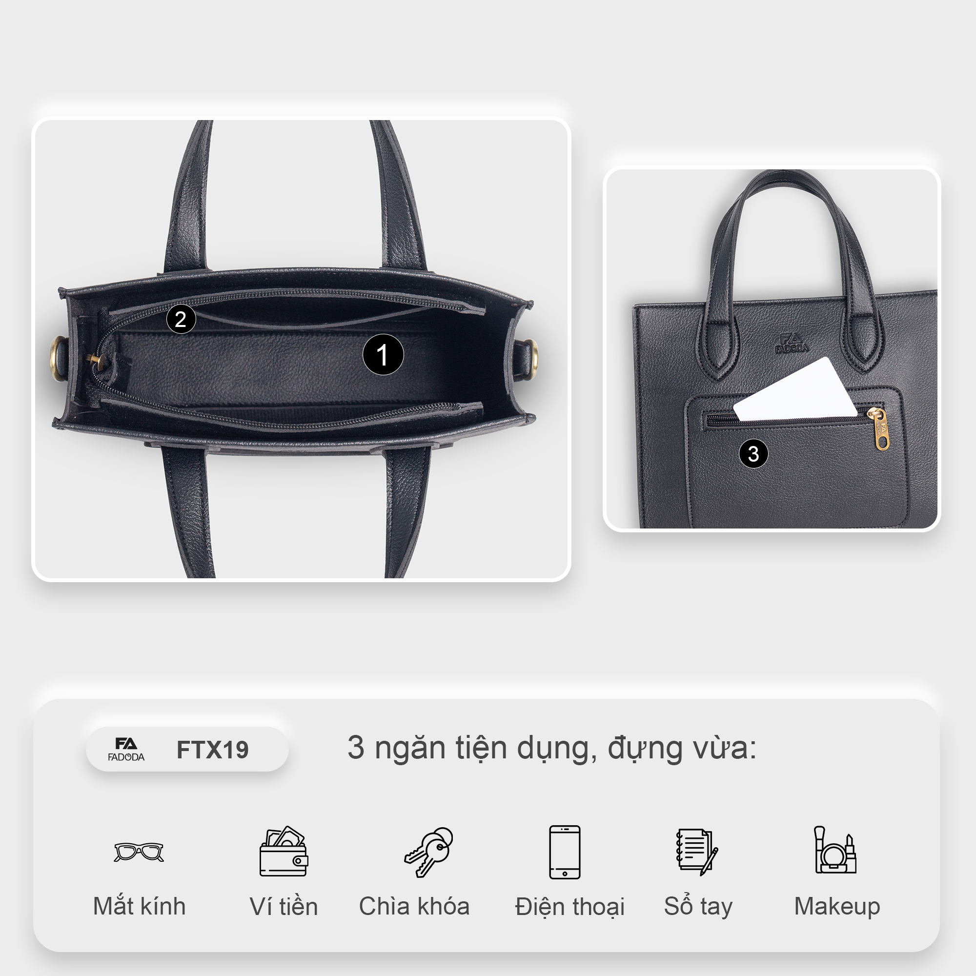 Túi xách Fadoda FTX19 - Ảnh 6