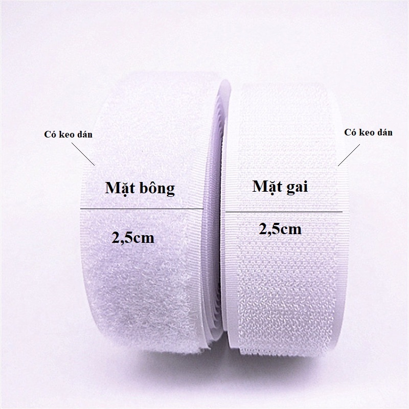 Băng gai dán rèm dự phòng, băng dính gai velcro dành cho rèm dán tường ...