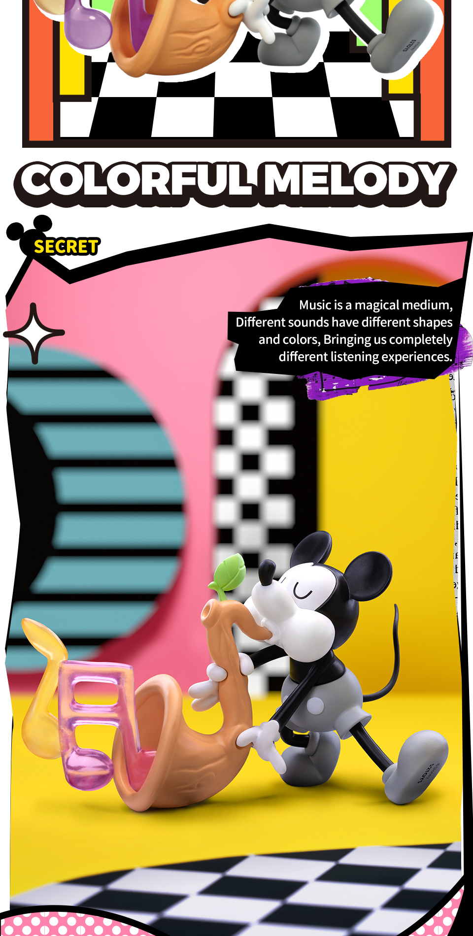 52TOYS Hộp Mù Bind Box, Disney Mickey Mouse Color Hunting Series Blind ...