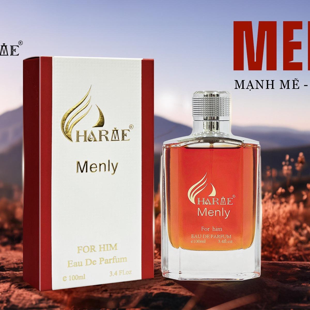 Mô tả Nước Hoa Nam Charme Menly 100ml Chính Hãng, Nhóm Hương Gỗ Cay, Phong Cách Nam Tính, Lịch Lãm - 2