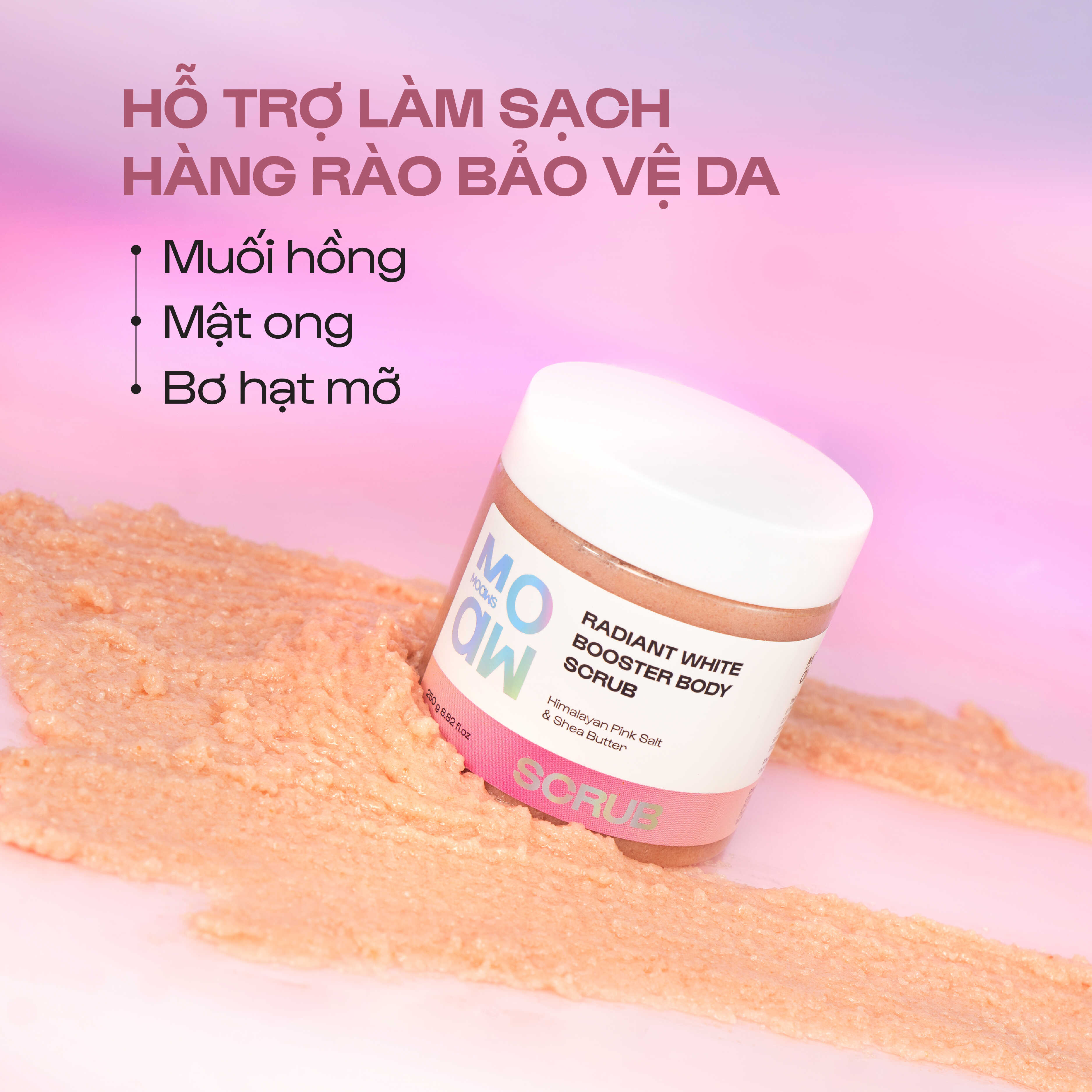 [MUA 1 TẶNG 1] Scrub Muối Hồng Tẩy Tế Bào Chết MOAW MOAWS 250g - Giảm ...