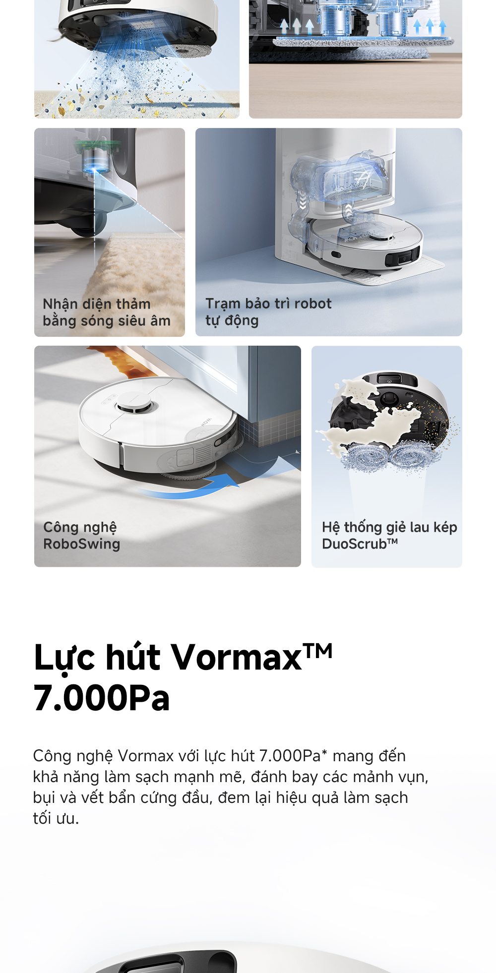 Mô tả Robot hút bụi lau nhà tự làm sạch đa năng Mova E30 Ultra - Hàng chính hãng - Bảo hành 12 tháng - 2