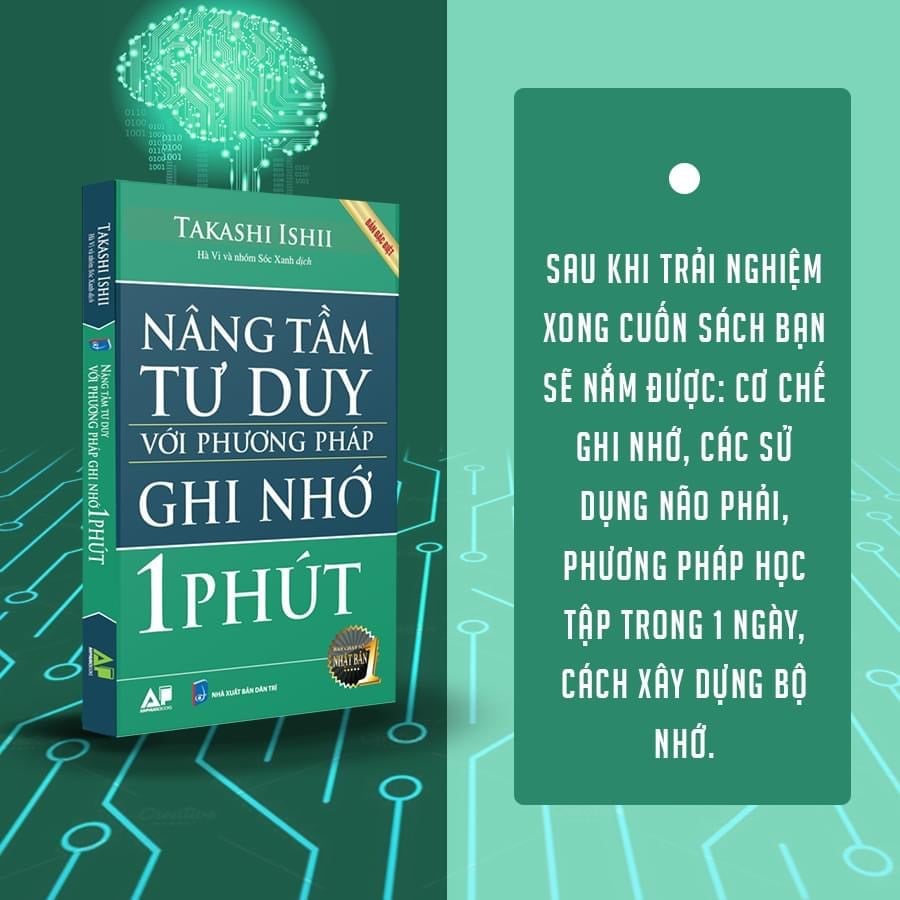 Sách Nâng Tầm Tư Duy Với Phương Pháp Ghi Nhớ Trong 1 Phút