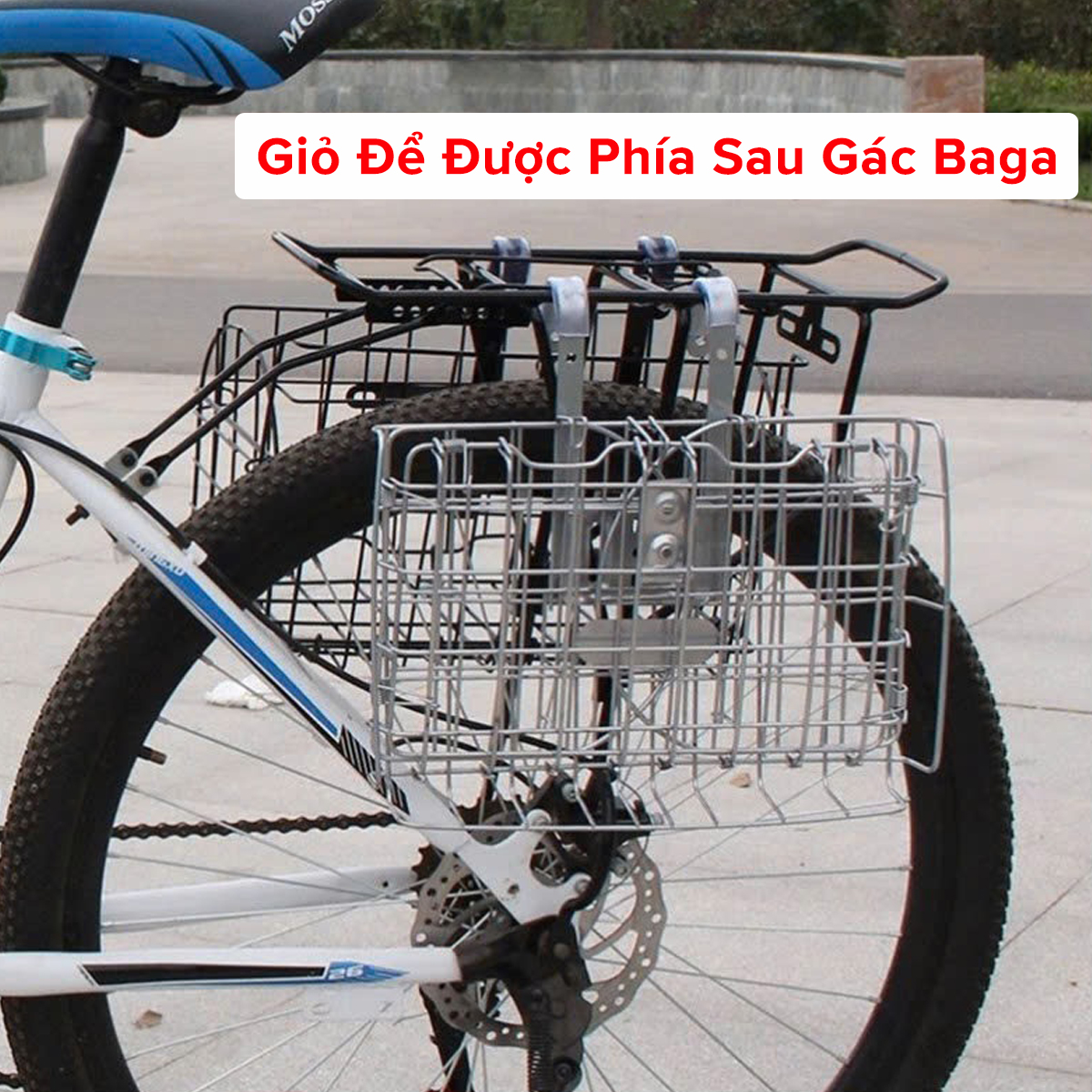 Mô tả Giỏ Xe Đạp Thể Thao Gấp Lại Được Gắn Xe Đạp Sports - Giỏ Gắn Xe Đạp Địa Hình Xe Đô Thị Chính Hãng Amalife - 9