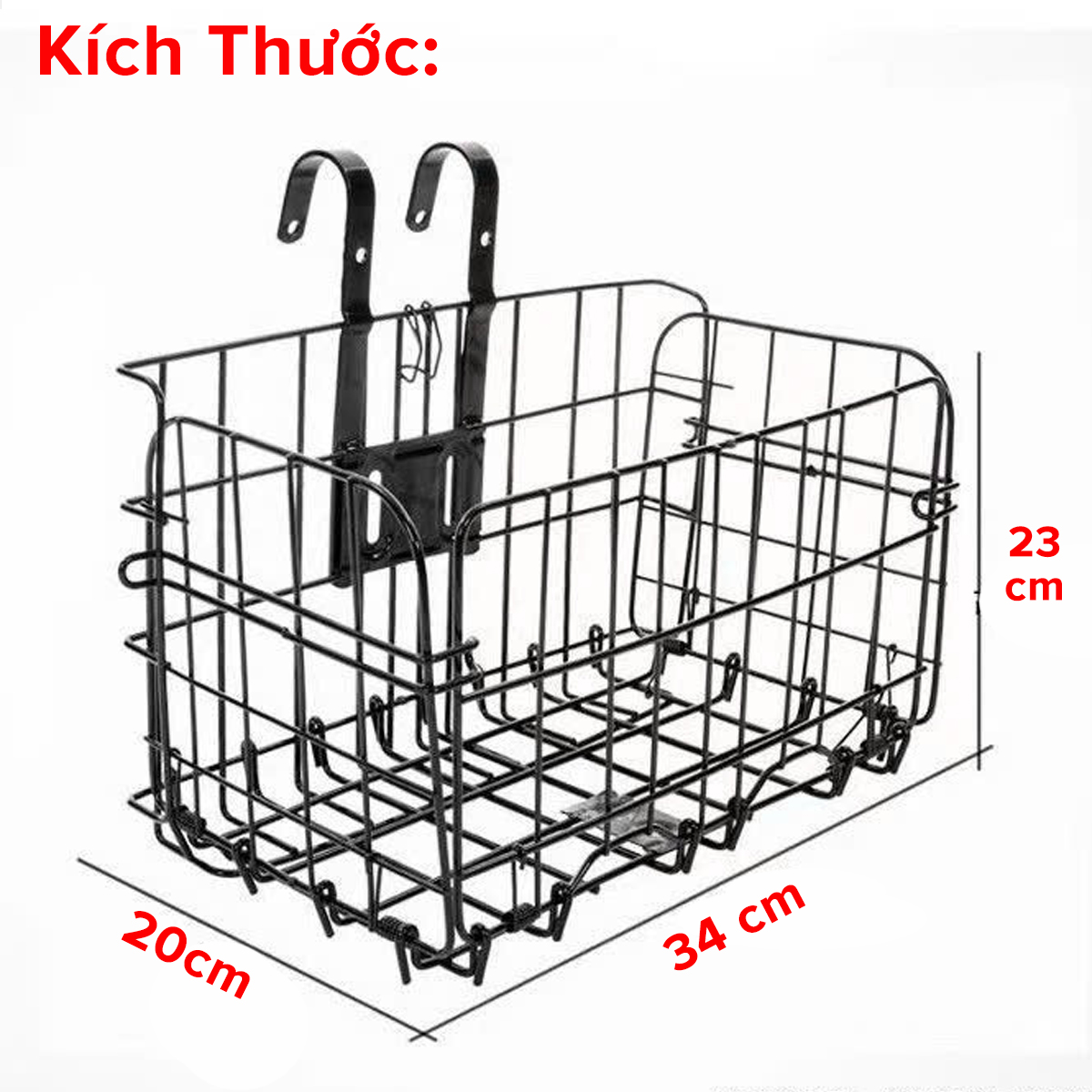 Mô tả Giỏ gắn xe đạp đựng đồ đa năng bền bỉ - giỏ treo xe đạp chịu lực tốt hãng Amalife - 1