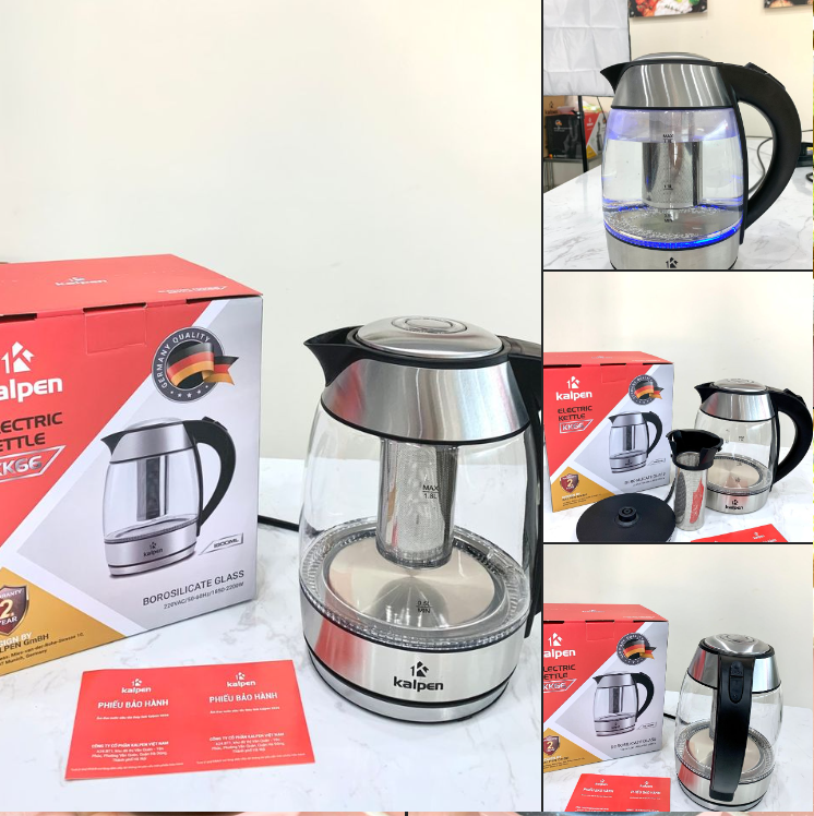 Mô tả Ấm Đun Nước Siêu Tốc Cao Cấp Lòng Thủy Tinh KK66 1.8L-2200W Hàng Chính Hãng KALPEN-GIA DỤNG ĐỨC - 5