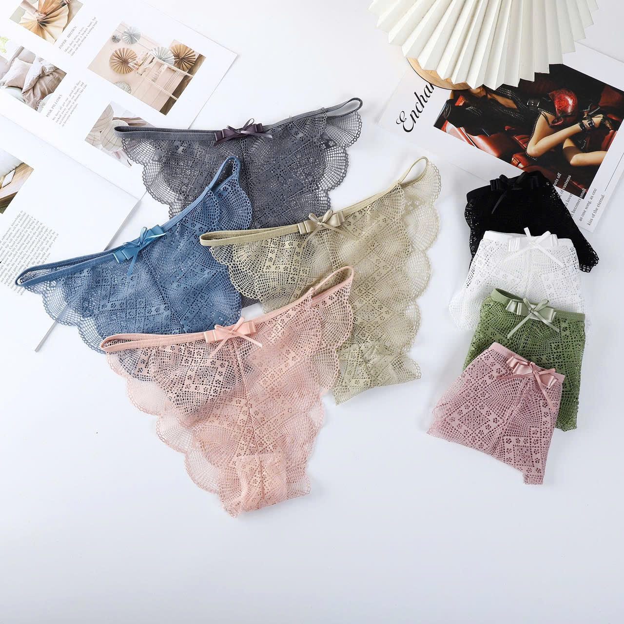 Mô tả BST Quần Lót Nữ Ren VICCI Sexy Chun Hông Gợi Cảm Tạo Đường Cong Quyến Rũ - 6