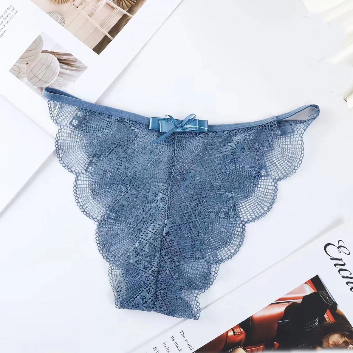 Mô tả BST Quần Lót Nữ Ren VICCI Sexy Chun Hông Gợi Cảm Tạo Đường Cong Quyến Rũ - 12