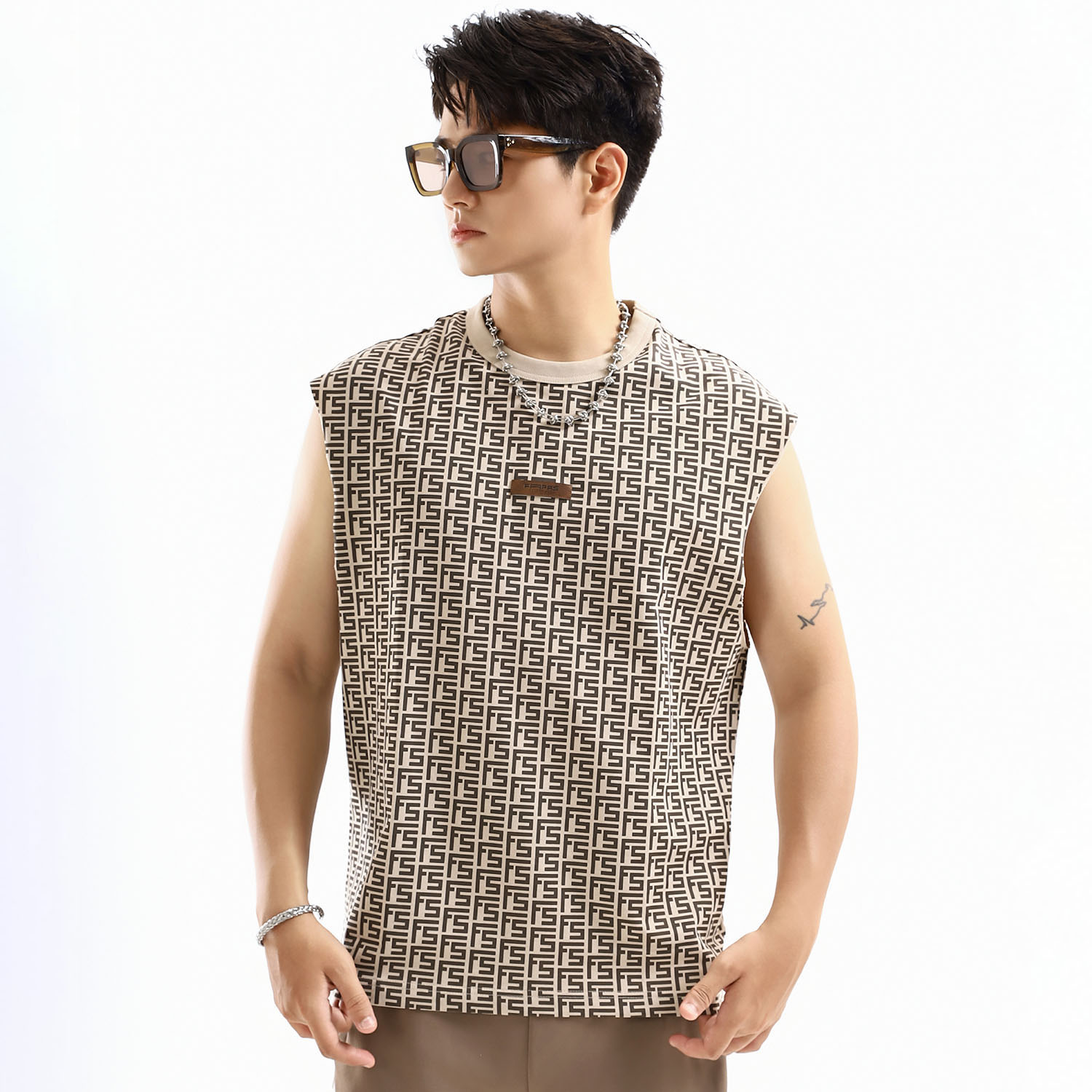 Mô tả Áo Tanktop Nam Ruman Chất Cotton Mềm Mại Form Relaxed Fapas - 1