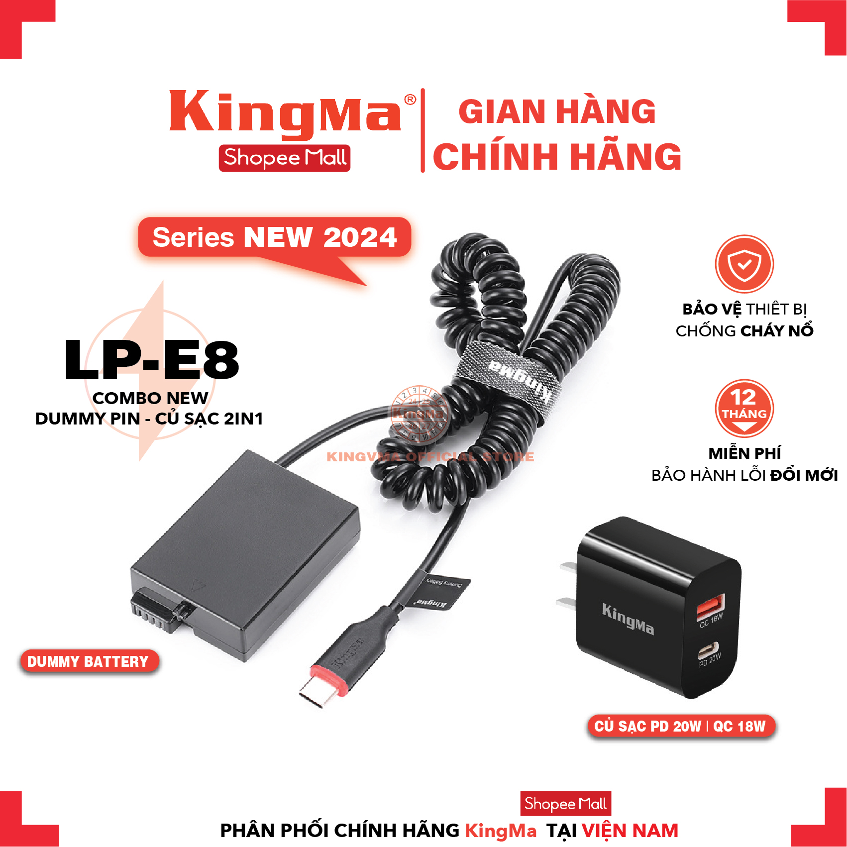 Pin Ảo/Giả Pin/Dummy. Combo Pin LP-E8 và Củ Sạc Nhanh PD 20W Chính Hãng ...