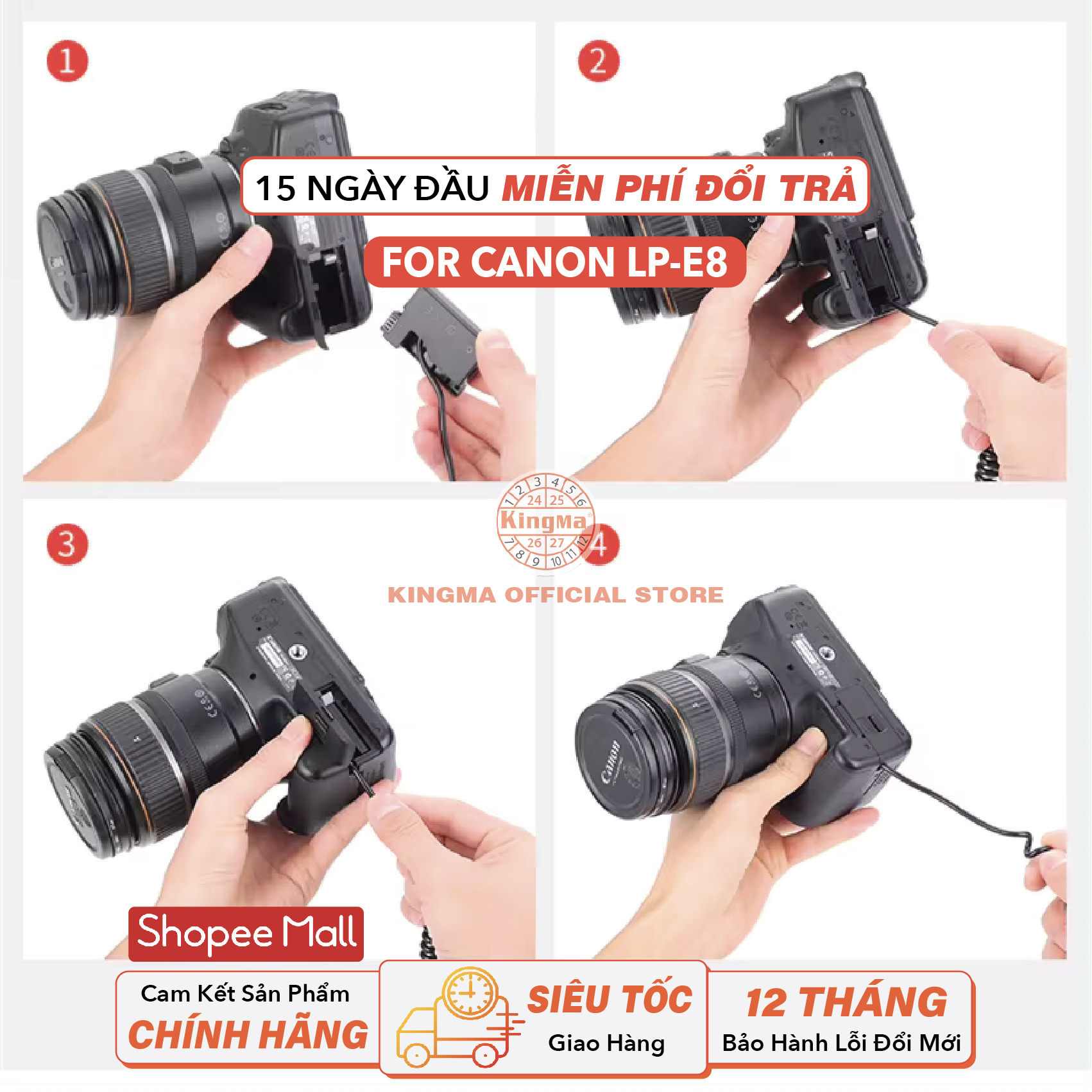Pin Ảo/Giả Pin/Dummy. Combo Pin LP-E8 và Củ Sạc Nhanh PD 20W Chính Hãng ...