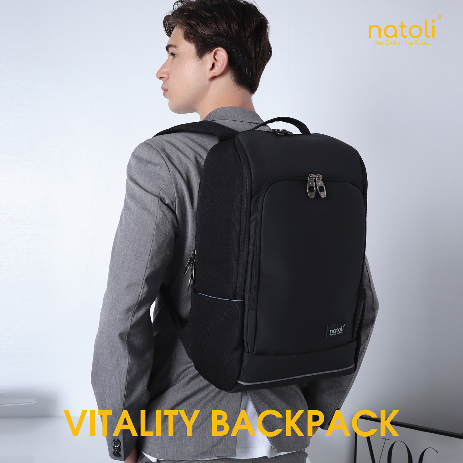 Balo laptop Natoli B12 phong cách công sở
