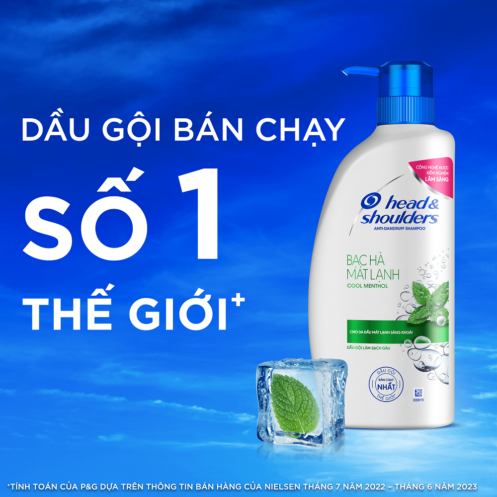 Mô tả Dầu Gội Sạch Gàu HEAD & SHOULDERS Bạc Hà/ Giảm Ngứa Da Đầu/ Hương Chanh/ Sạch Sâu/ Làm Sạch Vi Khuẩn Chai 850ML - 5