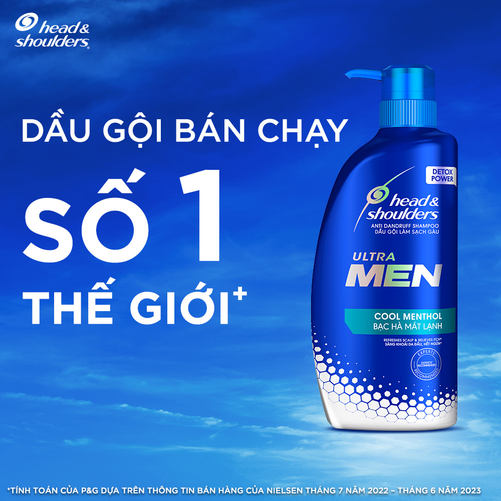 Mô tả Dầu Gội Sạch Gàu HEAD & SHOULDERS Ultra Men Bạc Hà Mát Lạnh/ Ngăn Rụng Tóc/ Hương Nước Hoa - Chai 650ML - 5